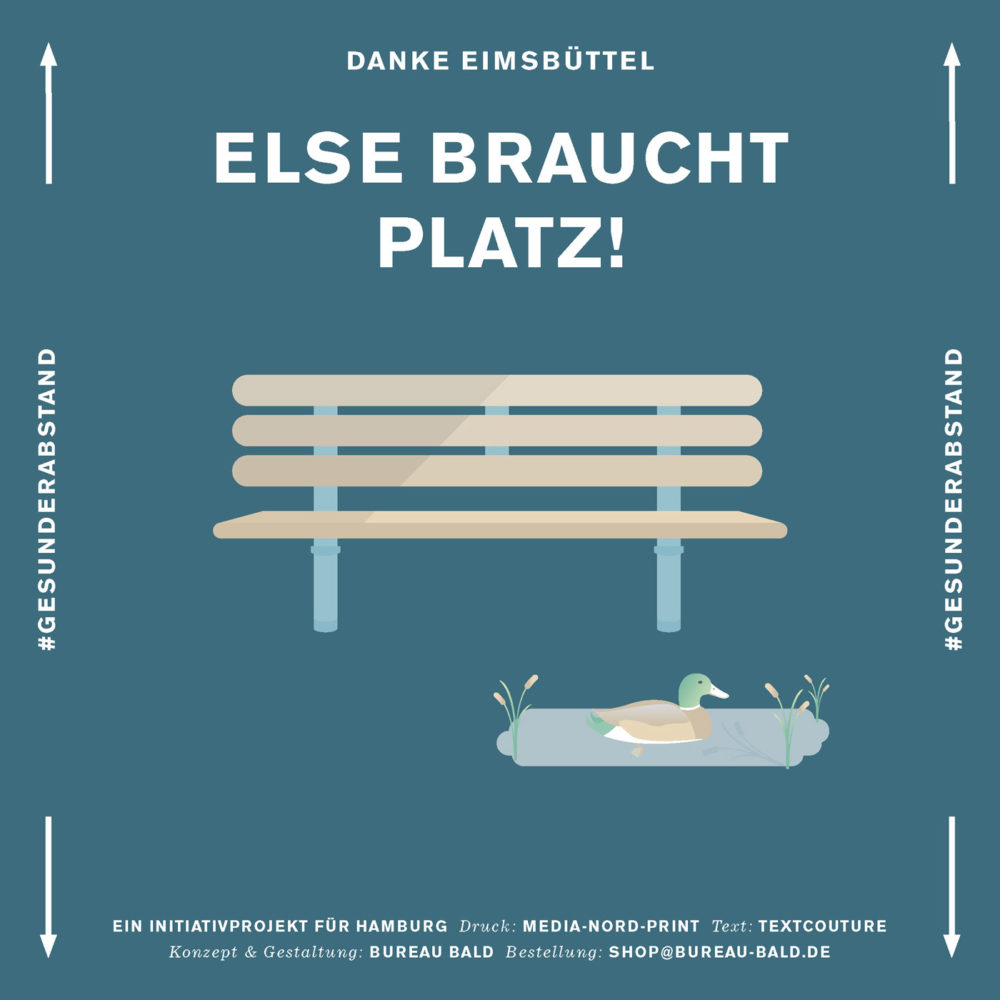 Abstandsaufkleber Eimsbüttel